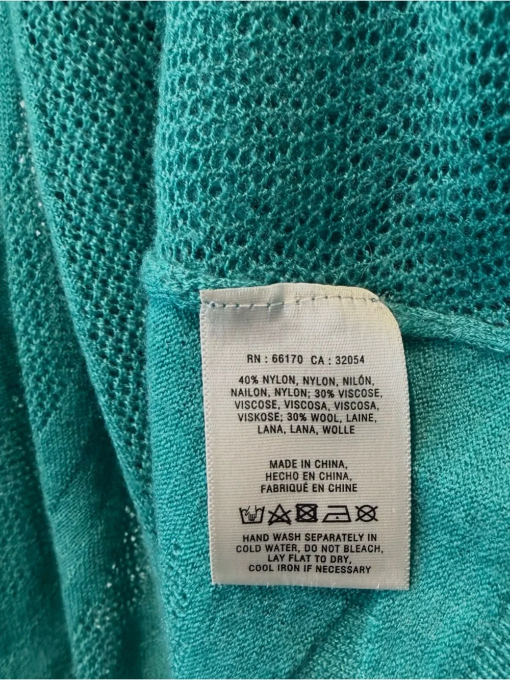 Angel Of The North Brushed-Horizon Open-Front Teal Cardigan Sweater - Picture 7 of 15